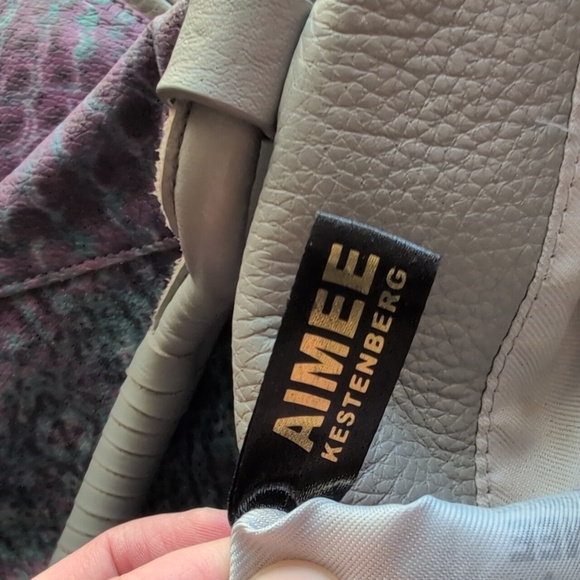 Aimee Kestenberg Beige and Purple Satchel - Picture 13 of 16